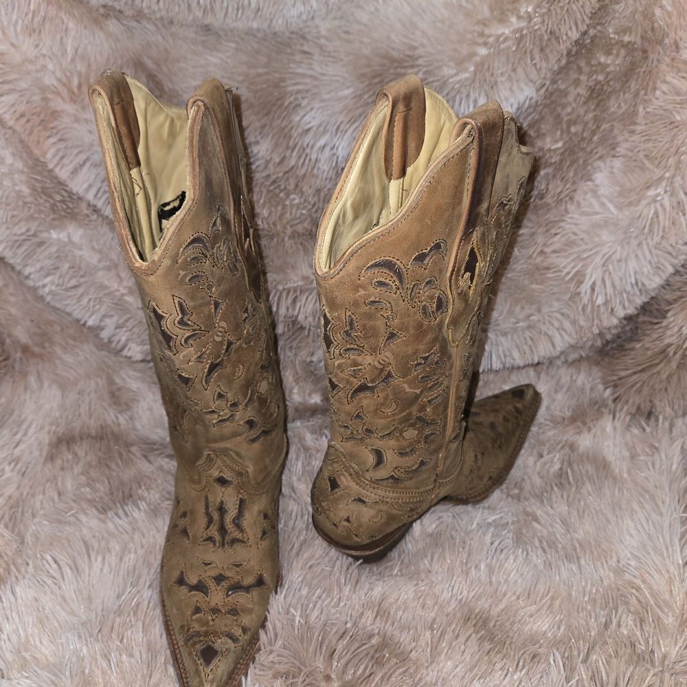 Brown Western Leather Boots